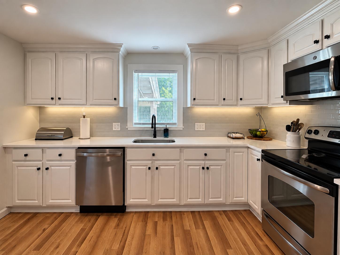 Bright white kitchen